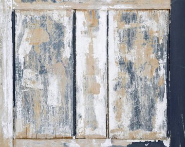 Eski ahşap kapının arka plan dokusu, soluk kabuklu boya.