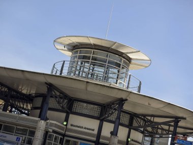 HAZİRAN, LONDON: - Nisan 05, 2018: Woolwich Arsenal Tren İstasyonunun Ayrıntıları