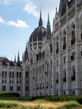 BUDAPEST, HUNGARY - 16 Temmuz 2019: Macar Parlamento Binası