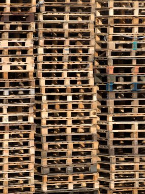 BACKground TEXTURE - Bir doku veya arkaplan olarak kullanmak için ahşap paletler yığını