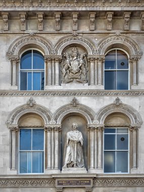 LONDON, İngiltere - 25 AĞUSTOS 2017: Holborn Viaduct 'ta Henry Fitz Eylwin' in (ya da Henry Fitz Ailwin 'in 1.