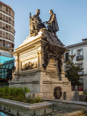 GRANADA, İspanya - 10 Mart 2016: Tanrı 'nın Aziz John Kilisesi' nin (Baslica de San Juan de Dios Kilisesi) ön cephesi)