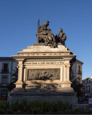 GRANADA, İspanya - 10 Mart 2016: Tanrı 'nın Aziz John Kilisesi' nin (Baslica de San Juan de Dios Kilisesi) ön cephesi)