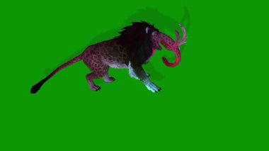 3D Bakü Canavarı Ölüm Sahnesi Yeşil Ekran Kroma Anahtarı Klibi