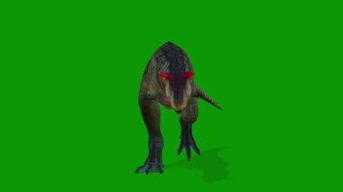 3D Carnotaurus Dinozor Animasyon Yürüyen Ön Taraf