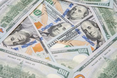 Dolar banknotlarının arkaplan dokusu yakın plan