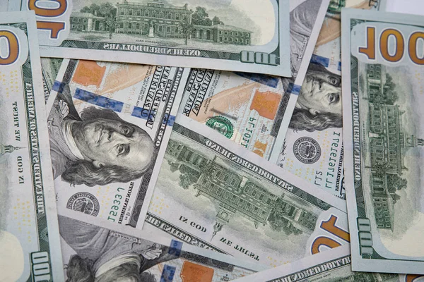 Dolar banknotlarının arkaplan dokusu yakın plan