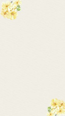 Zarif çiçek çerçevesi tasarımı sosyal medya hikayeleri ve davetiyeler için mükemmeldir..