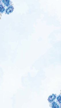 Davetiyeler, selamlar ve zarif tasarımlar için zarif mavi bir çerçeve. Herhangi bir projeye entelektüellik katmak için mükemmel..