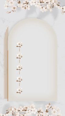 Hassas bir çiçek çerçevesi animasyonu, düğün davetiyeleri ya da zarif duyurular için mükemmel. Yumuşak renkler ve romantik bir his..