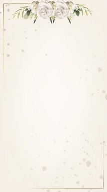 Çiçek süslemeleri ve balmumu mühürlü bir zarf içeren çok güzel tasarlanmış bir davetiye. Düğünler ve özel etkinlikler için mükemmel..