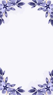 Mor çiçek ve yapraklardan oluşan hareketli çiçek çerçevesi projelerinize biraz zarafet katmak için mükemmel..