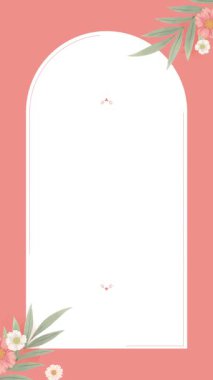 Yumuşak renk paleti ile narin bir çiçek çerçevesi tasarımı, sosyal medya paylaşımları ve duyurular için mükemmel..