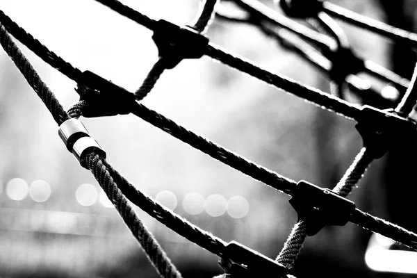 Pedaço de redes de corda — Fotografia de Stock