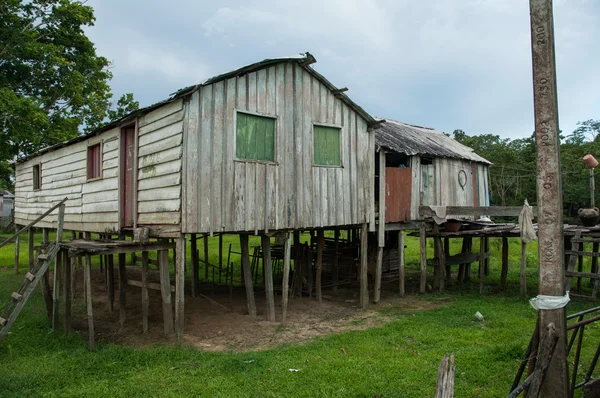 wooden buildings in sustainable development reserve