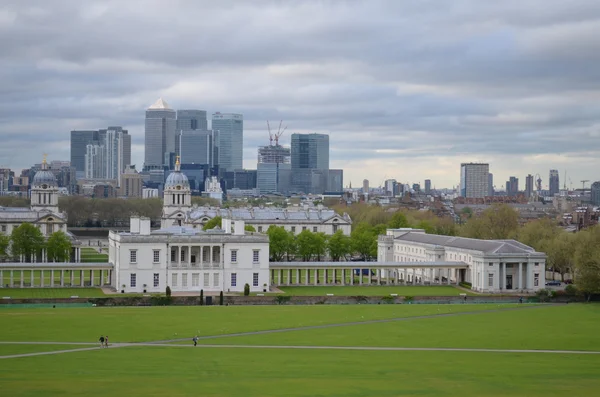 London Skyline seen from Greenwich Park — Stock Photo, Image