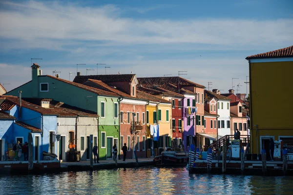 Velence, Burano-szigetére — Stock Fotó