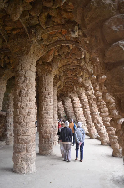 Park Guell i Barcelona — Stockfoto