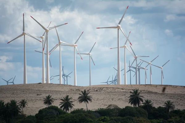 Wind turbines producing energy — Stock Photo, Image