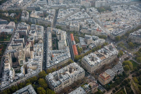 Panorámás kilátás nyílik Párizs belvárosában — Stock Fotó