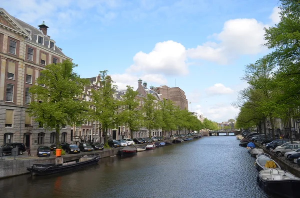 Amsterdam city street view — Stock fotografie