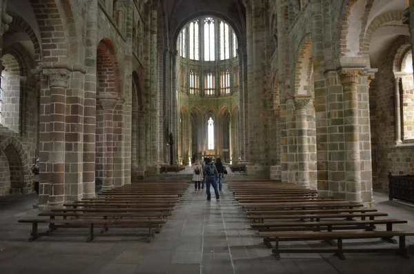 Mont-Saint-Michel slott i Frankrike — Stockfoto