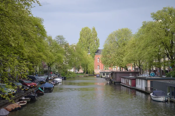 Amsterdam city street view — Stock fotografie