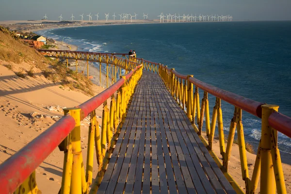 Canoa Quebrada, wschodnim wybrzeżu Cear — Zdjęcie stockowe