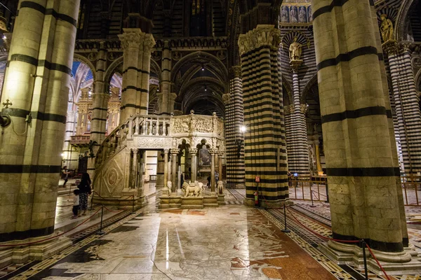 Interior view of Siena Cathedral — Stockfoto