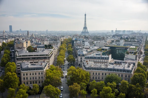 Panoramatický výhled na město v Paříži — Stock fotografie