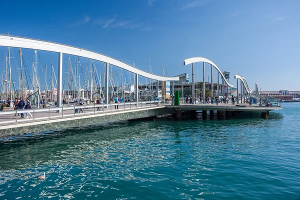 Rambla de Mar στη Βαρκελώνη — Φωτογραφία Αρχείου