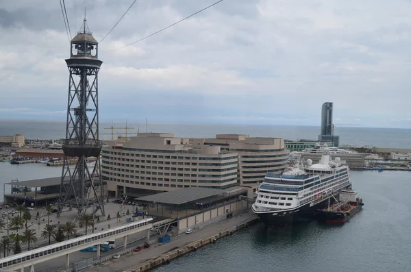 Barcelona'da Montjuic Kalesi — Stok fotoğraf