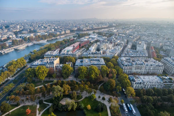 Panoramautsikt över Paris stad — Stockfoto