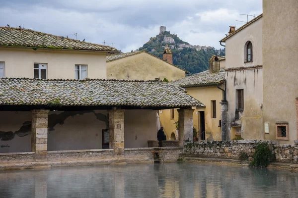 Bagno vignoni, Toskania — Zdjęcie stockowe