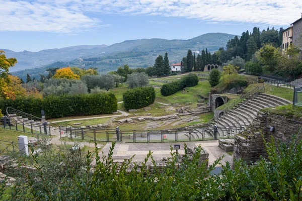Римский театр в Фьезоле — стоковое фото