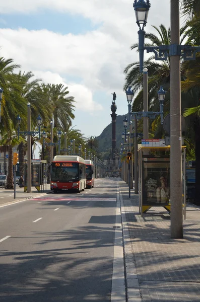 Autobus miejski w Barcelona — Zdjęcie stockowe