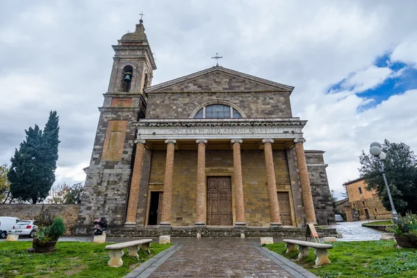 Montalcino Cathedral Montalcino in Italy — Stock Photo, Image