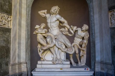 statue of Laocoon and His Sons in Rome clipart