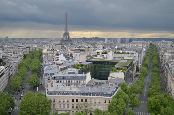Utcák, Párizs, Franciaország — Stock Fotó