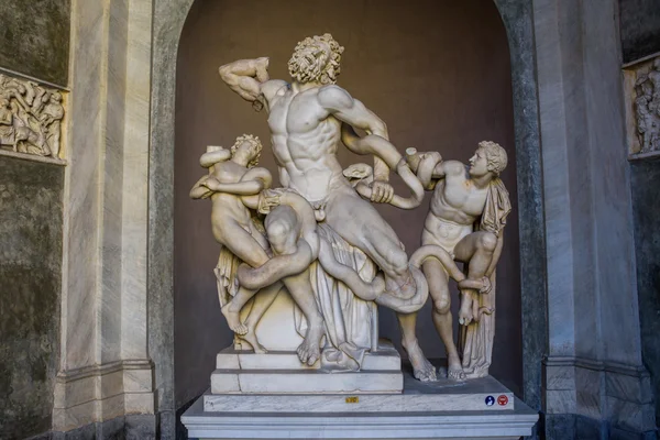 Estátua de Laocoon e Seus Filhos em Roma — Fotografia de Stock