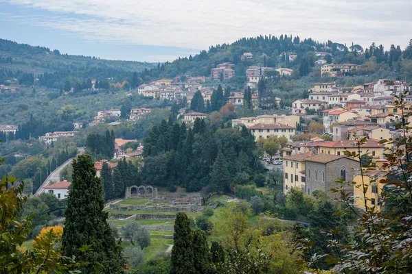 Uitzicht vanaf de stad van Fiesole — Stockfoto