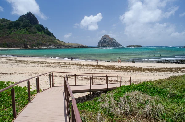 Cais de madeira, Fernando de Noronha — Fotografia de Stock