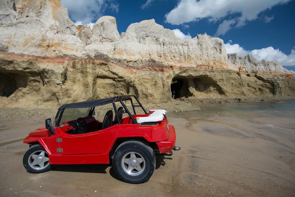 Auto na pláži, Beberibe — Stock fotografie