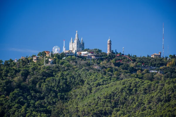Barcelona stad panorama — Stockfoto
