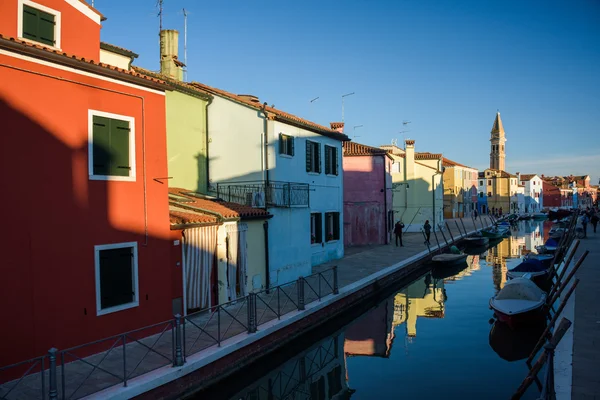 Velence, Burano-szigetére — Stock Fotó