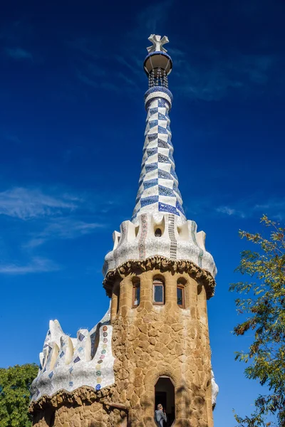 Park Guell het platform detail — Stockfoto