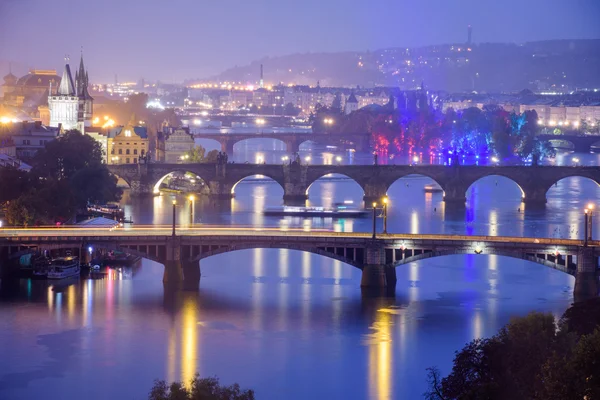View of Bridges on Vltava — Stock Photo, Image