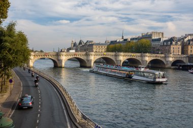 Pont des Arts bridge  in Paris clipart