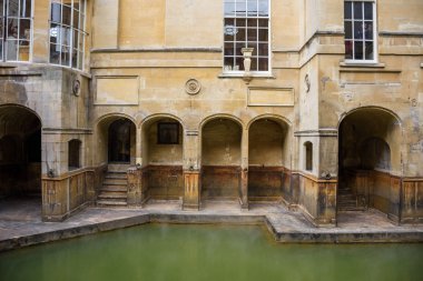 antique Roman Baths  clipart