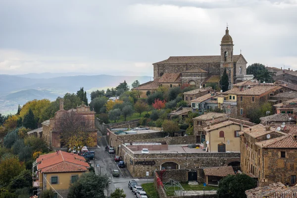 Włoskie miasto Montalcino — Zdjęcie stockowe